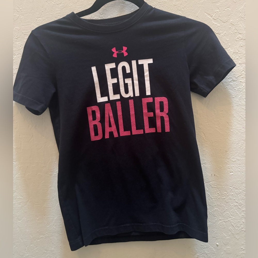 Under Armour Kids Navy 'Legit Baller' Tee